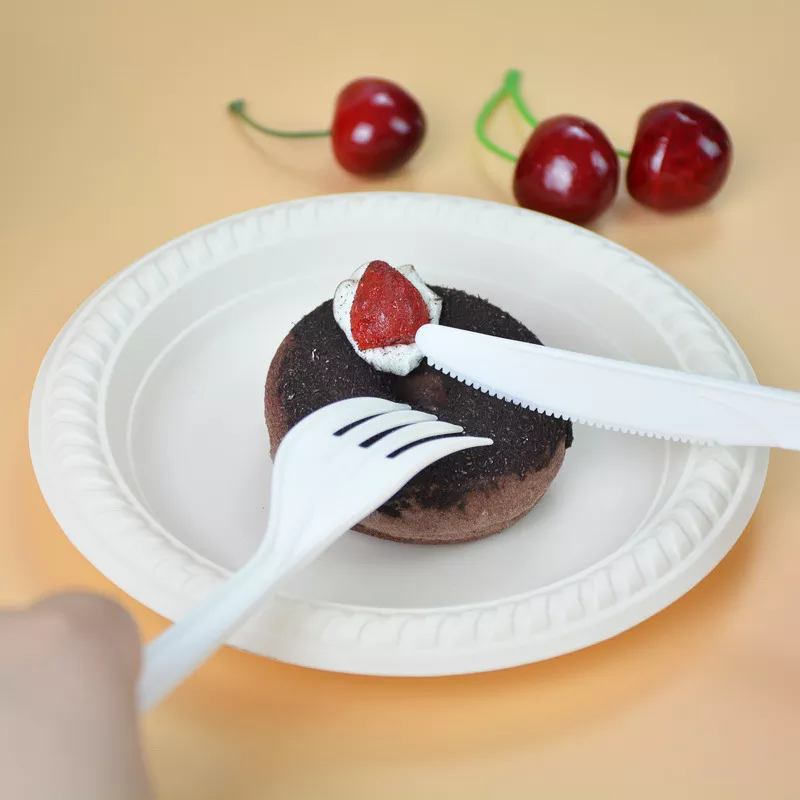 7.0" Heavy Weight CPLA Knife White/black 1000ct. SY-PLA06 - Image 6