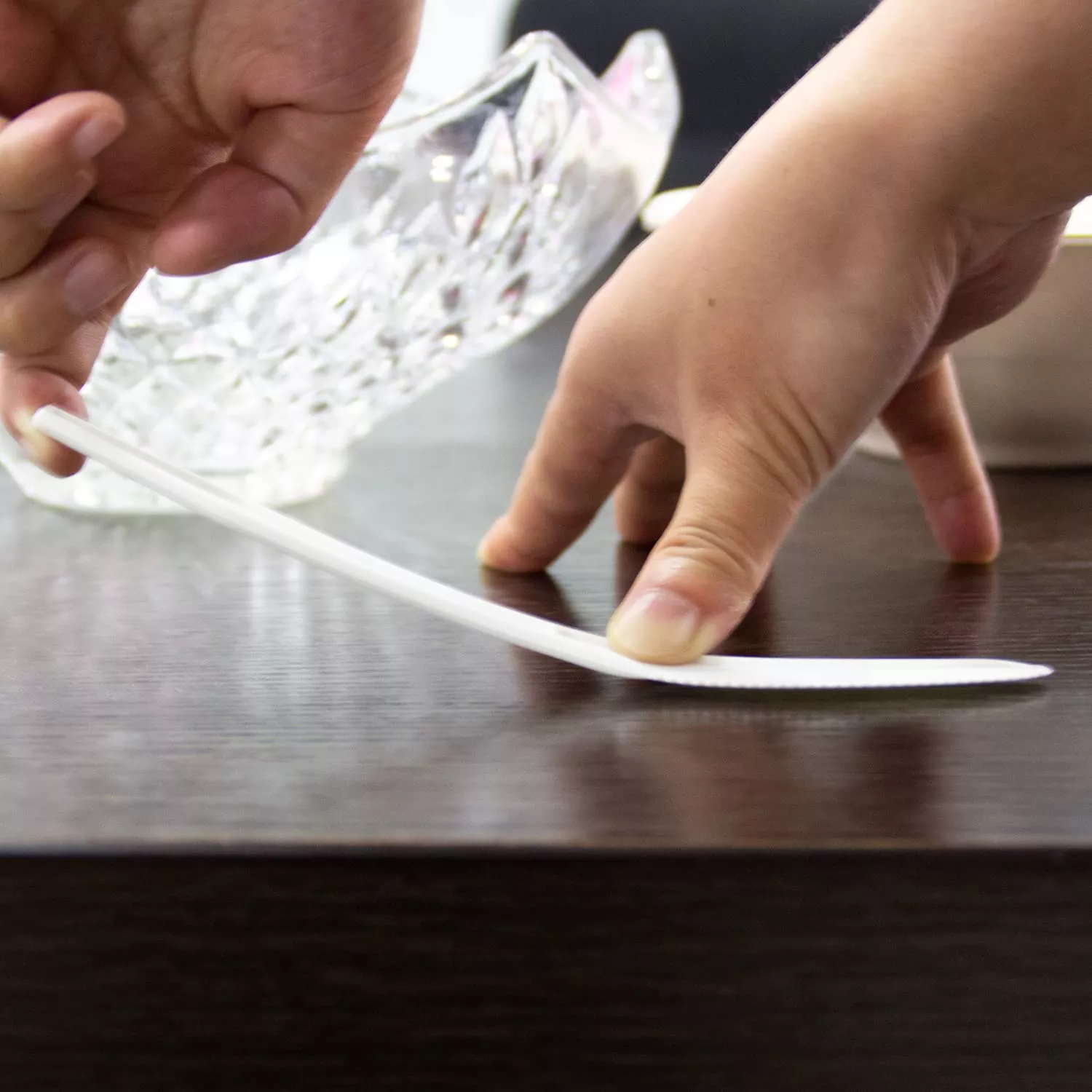 7.0" Heavy Weight CPLA Knife White/black 1000ct. SY-PLA06 - Image 5