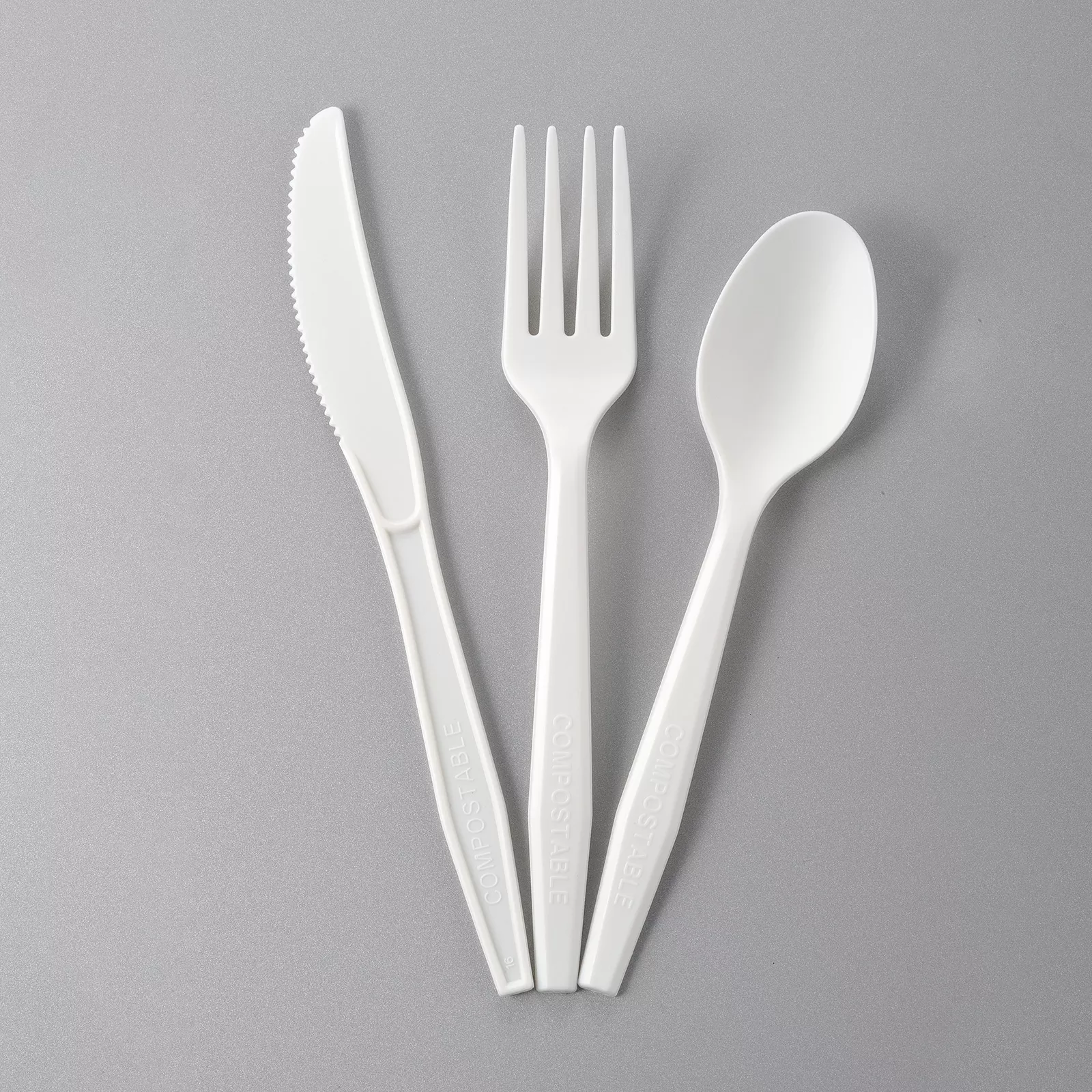 7.0" Heavy Weight CPLA Knife White/black 1000ct. SY-PLA06 - Image 2