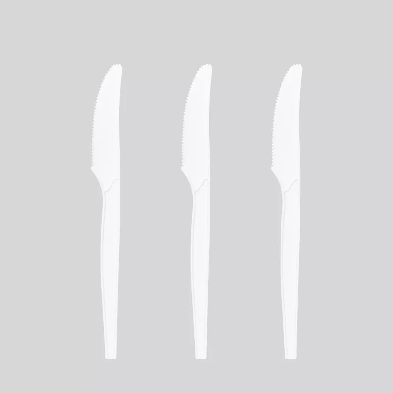 7" Heavy Weight CPLA Knife White 1000ct. - Image 3